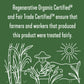 Wholesome Sweeteners 24-Ounce Regenerative Organic Certified Turbinado Sugar, Fair Trade, Non Gmo, Gluten Free & Vegan, 1 Pack