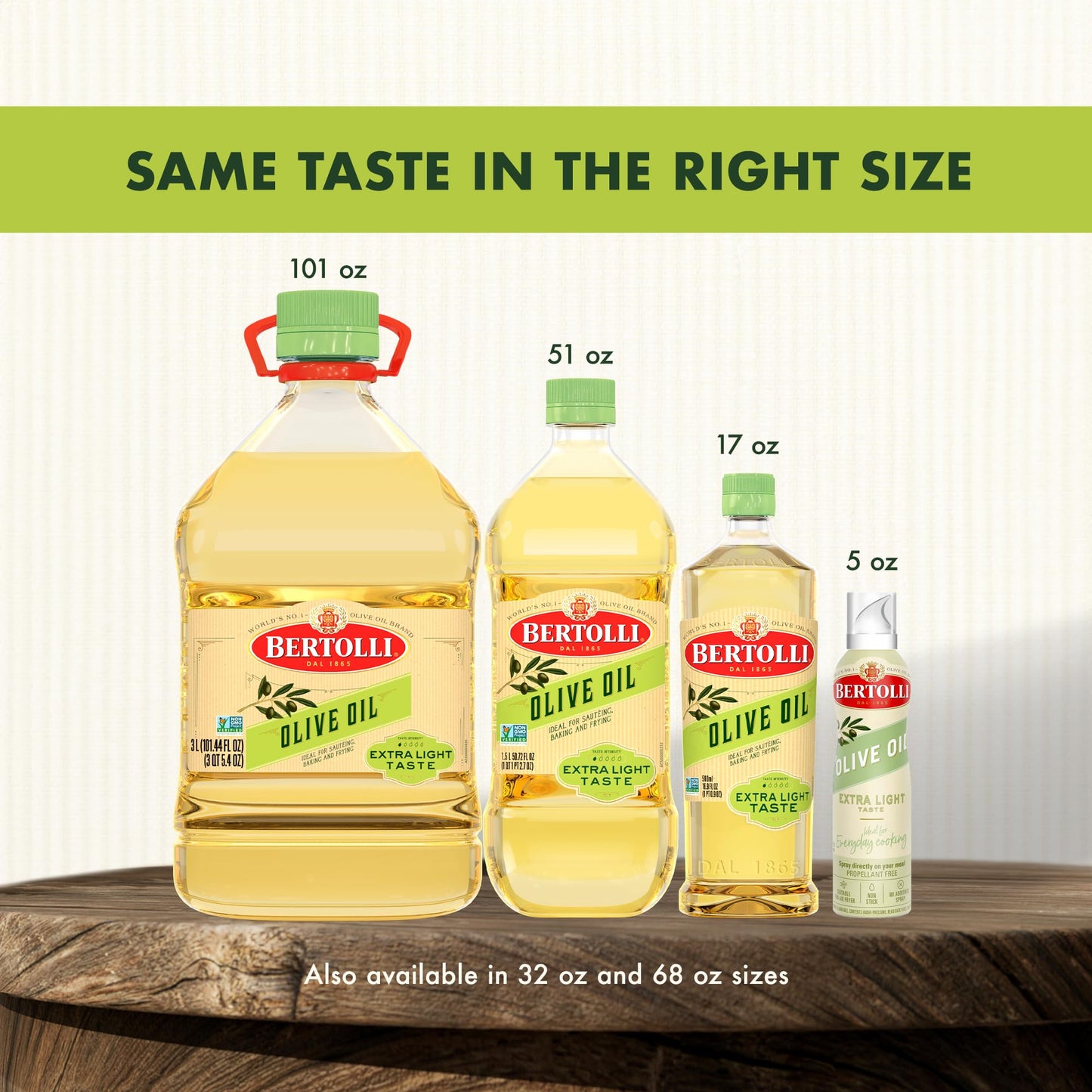 Bertolli Olive Oil, Extra Light, 17 fl oz