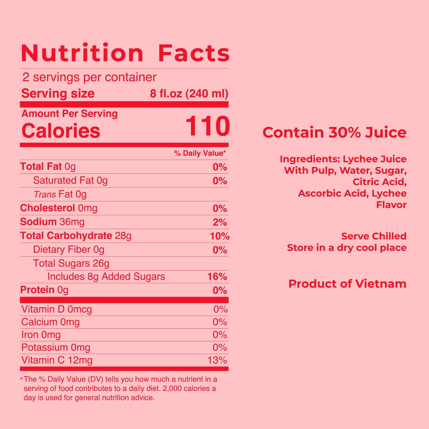 Lychee Juice With Pulp, 16.9 Oz (Bulk Pack Of 12) By Jans | 100% Pure Lychee Juice Drink | No Sugar Added, Not From Concentrate,