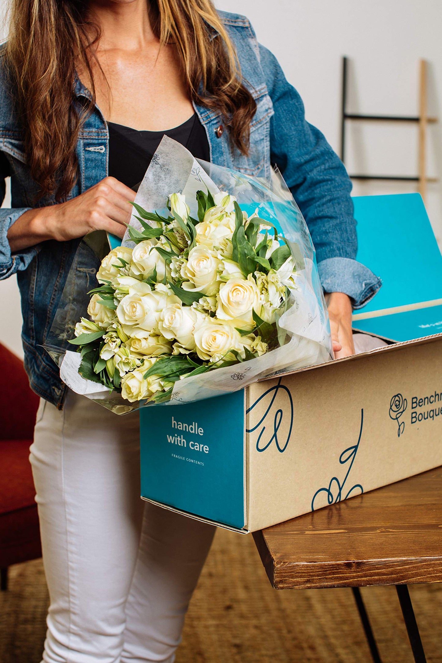 Benchmark Bouquets | Elegance Roses Bouquet, Prime Delivery, Free Vase, Farm Direct Fresh Flowers, Gift For Anniversary, Birthda