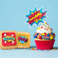 Superhero Cookies 24 Pack | Bulk Party Favors Birthday Party | Pow Boom Bang Wow