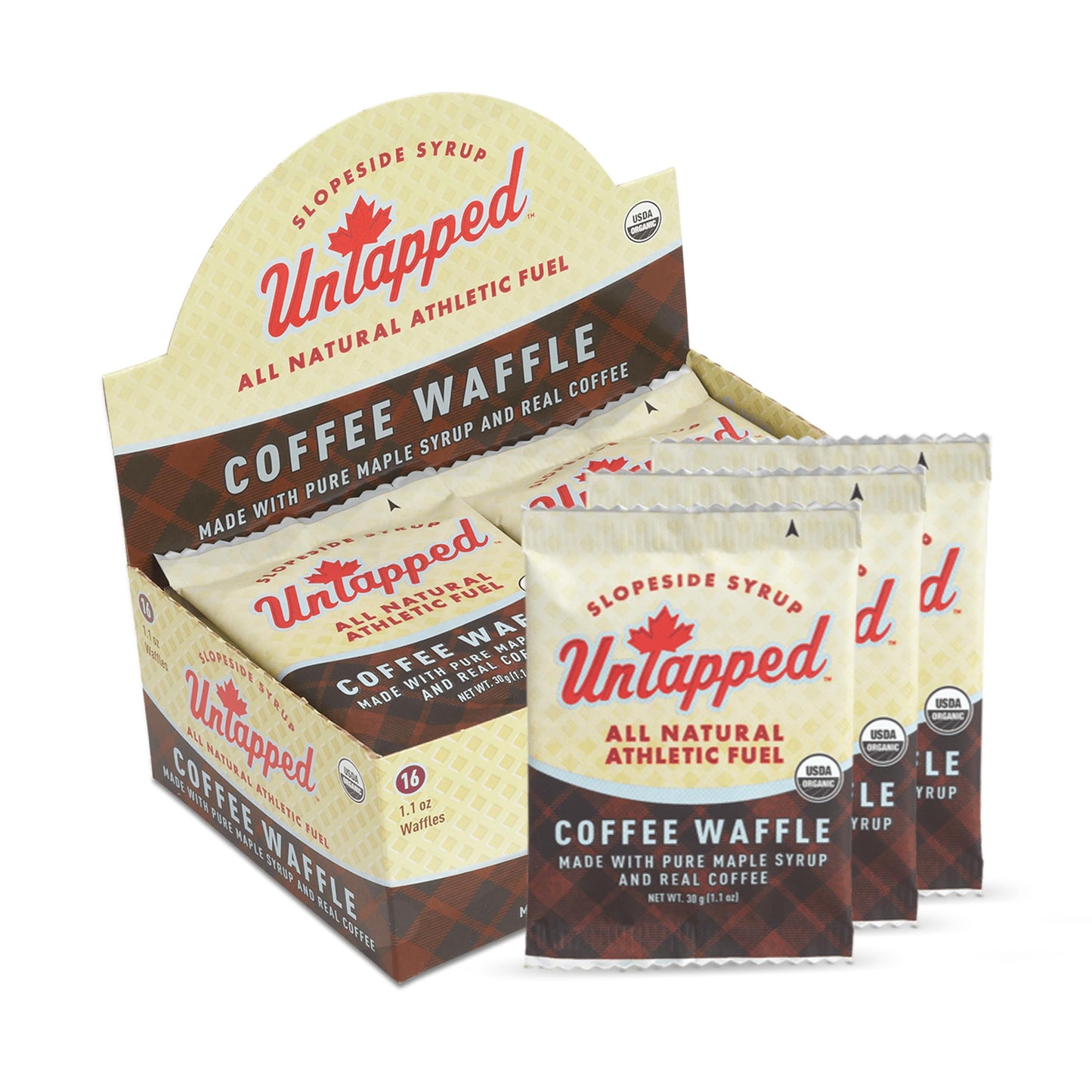 Untapped Organic Coffee Waffle, Box Of 16