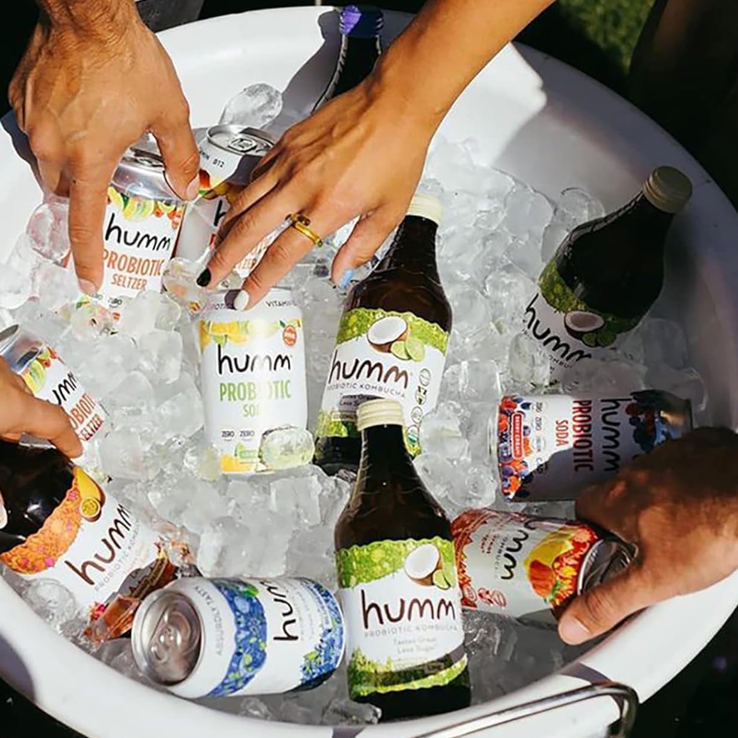 Humm Whole30 Approved Kombucha - Mixed Berry - Organic, Vegan & GMO-Free (12 Pack)