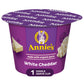 AnnieAs White cheddar Microwave Mac & cheese with Organic Pasta Single Serve Macaroni & cheese cup 2.01 OZ