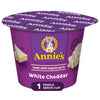 AnnieAs White cheddar Microwave Mac & cheese with Organic Pasta Single Serve Macaroni & cheese cup 2.01 OZ
