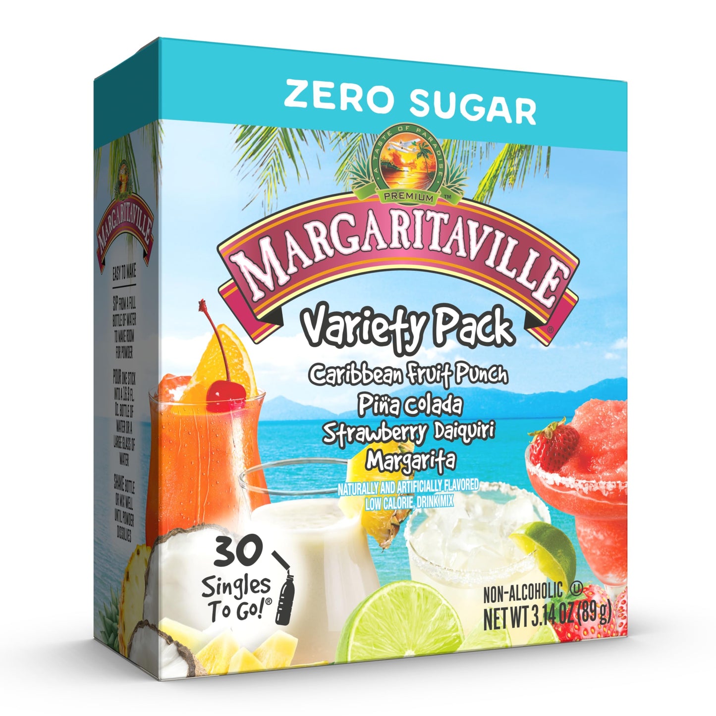 SINGLES TO GO! Drink Mix Ultimate Summer Variety Pack - 3.14 Ounce (Pack of 1)
