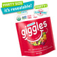 YumEarth Organic Giggles Chewy Candy - Allergy Friendly (Top 9 Free), No Artificial Dyes, Non GMO, Gluten Free, Vegan Candy Snac