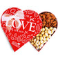 Anna And Sarah Premium Mixed Nuts Medium Size Heart Shaped Gift Basket Oregon Hazelnut-Almond-California Pistachios-Roasted Maca