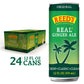 Reeds Real Ginger Ale - Pressed Organic Ginger - 12oz Slim Cans, 24 Pack