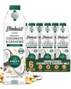 Elmhurst 1925 Unsweetened Coconut & Cashew Milk - 32 Ounce (Pack of 6) Dairy-Free  Gluten-Free  Vegan  Shelf Stable Milk Made w/ Coconut Cream & Cashews for Healthier  Simpler Plant-Based Alternatives