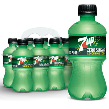 7UP Diet Lemon Lime Soda, Zero Calories, Caffeine Free, 12 Fl Oz (Pack of 8)