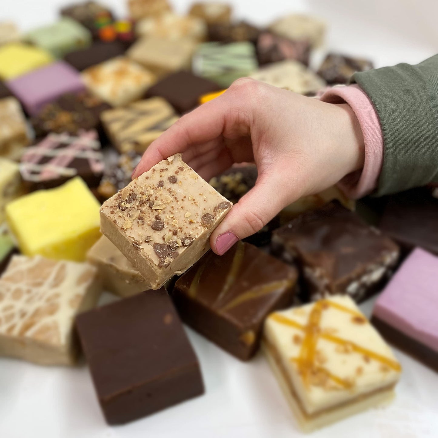 Valley Fudge English Toffee Crunch Artisan Fudge, Fresh Gourmet Candy, Half Pound Package