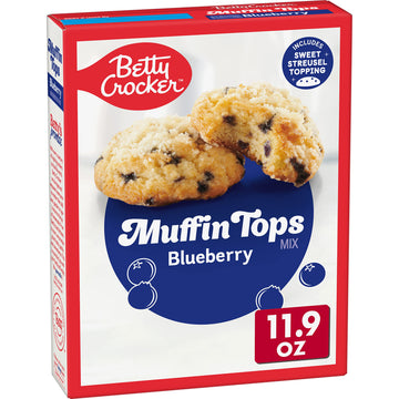 Betty Crocker Muffin Tops Mix, Blueberry, With Topping, 11.9 Oz