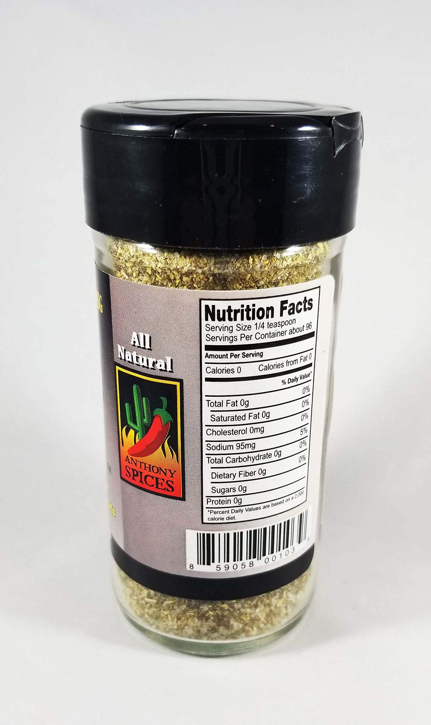Anthony Spices Arizona Jalapeo Salt Chile Pepper Seasoning - Glass Shaker Bottle