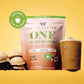 VitaHustle ONE Protein Coffee - Superfood Meal Replacement Powder  Plant Based Protein Shake Powder  Vegan. Superfoods  Vitamins  Ashwagandha  Functional Mushroom Blend (Cafe Latte) 15 Servings