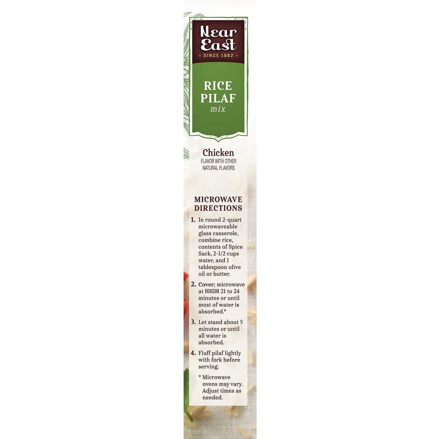Near East Rice Pilaf Mix, Chicken, 6.25Oz Boxes (12 Pack)