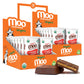 Moo Chocolates Organic Milk Chocolate Mini Bars with Peanut Butter 0.7oz, 28 ct (Pack of 2) | USDA Organic, Non-GMO | 110 Calori