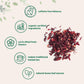 Micro Ingredients Organic Hibiscus Flowers, Caffeine Free, 2lbs Loose Leaf Tea
