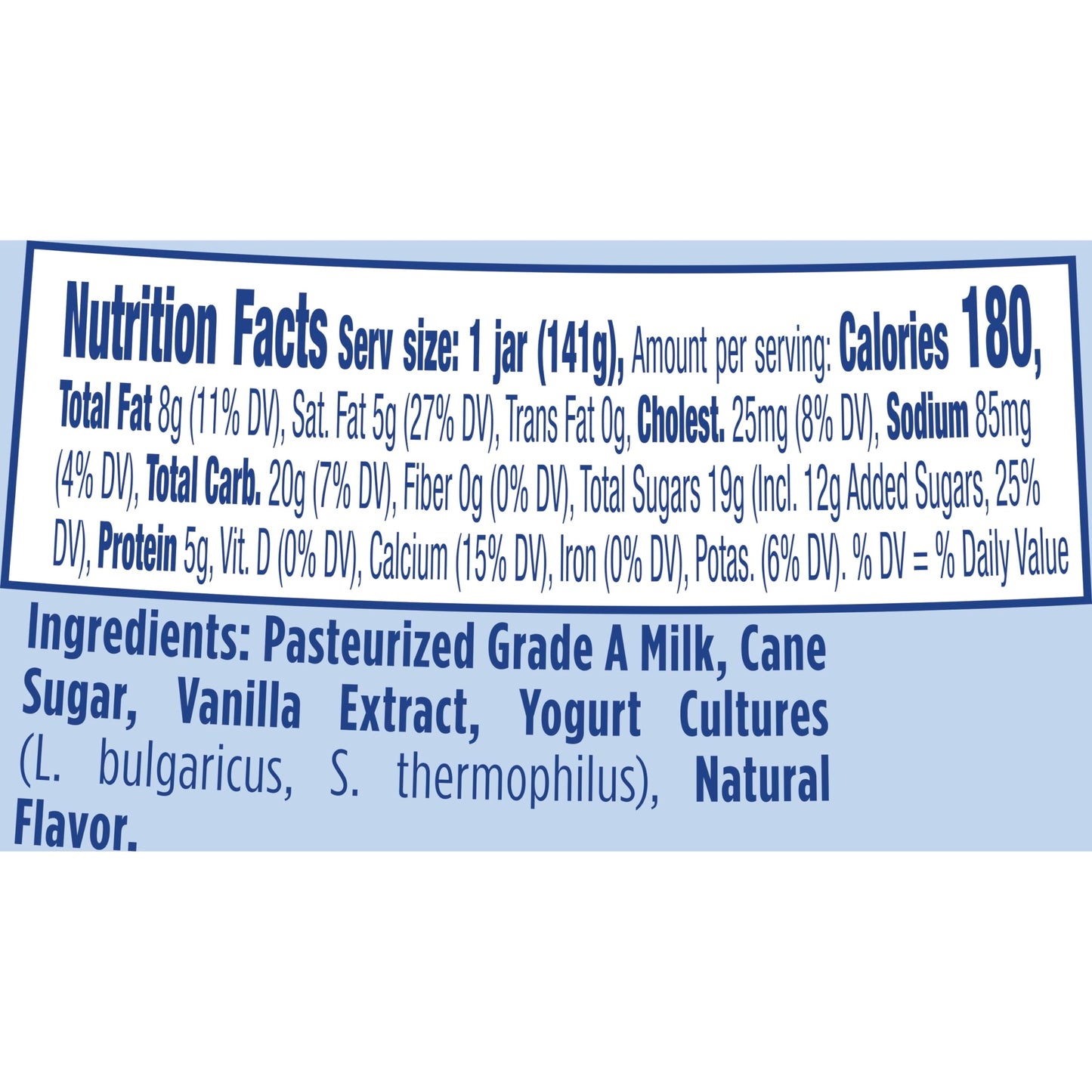 Oui by Yoplait Vanilla Whole Milk Yogurt, French Style Yogurt Snack, 5 OZ Glass Yogurt Jar