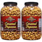 Stonehedge Farms Caramel Flavored Popcorn | 32 oz (Pack of 2) Reclosable Barrels | Bulk Gourmet Popped Carmel | Made in the USA
