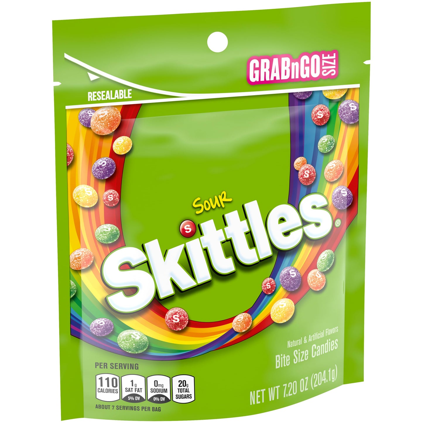 The Hampton Sourskittles Bite Size Candies, 7.2 Ounce Bag (Pack Of 2), Grab N Go