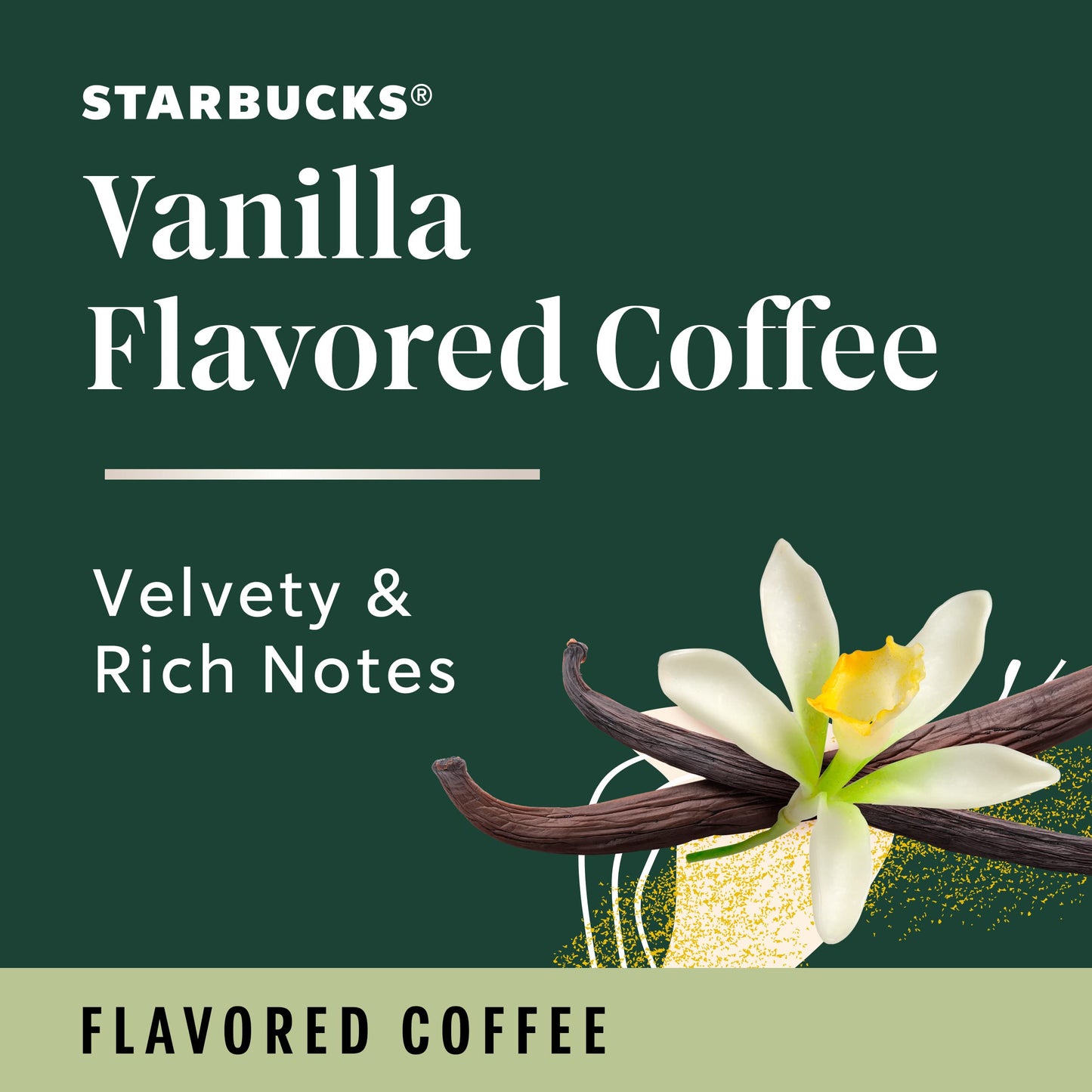 Starbucks K-Cup Coffee Pods, Vanilla Flavor, 100% Arabica, 60 Pods (6 Boxes), 10 Count per Box