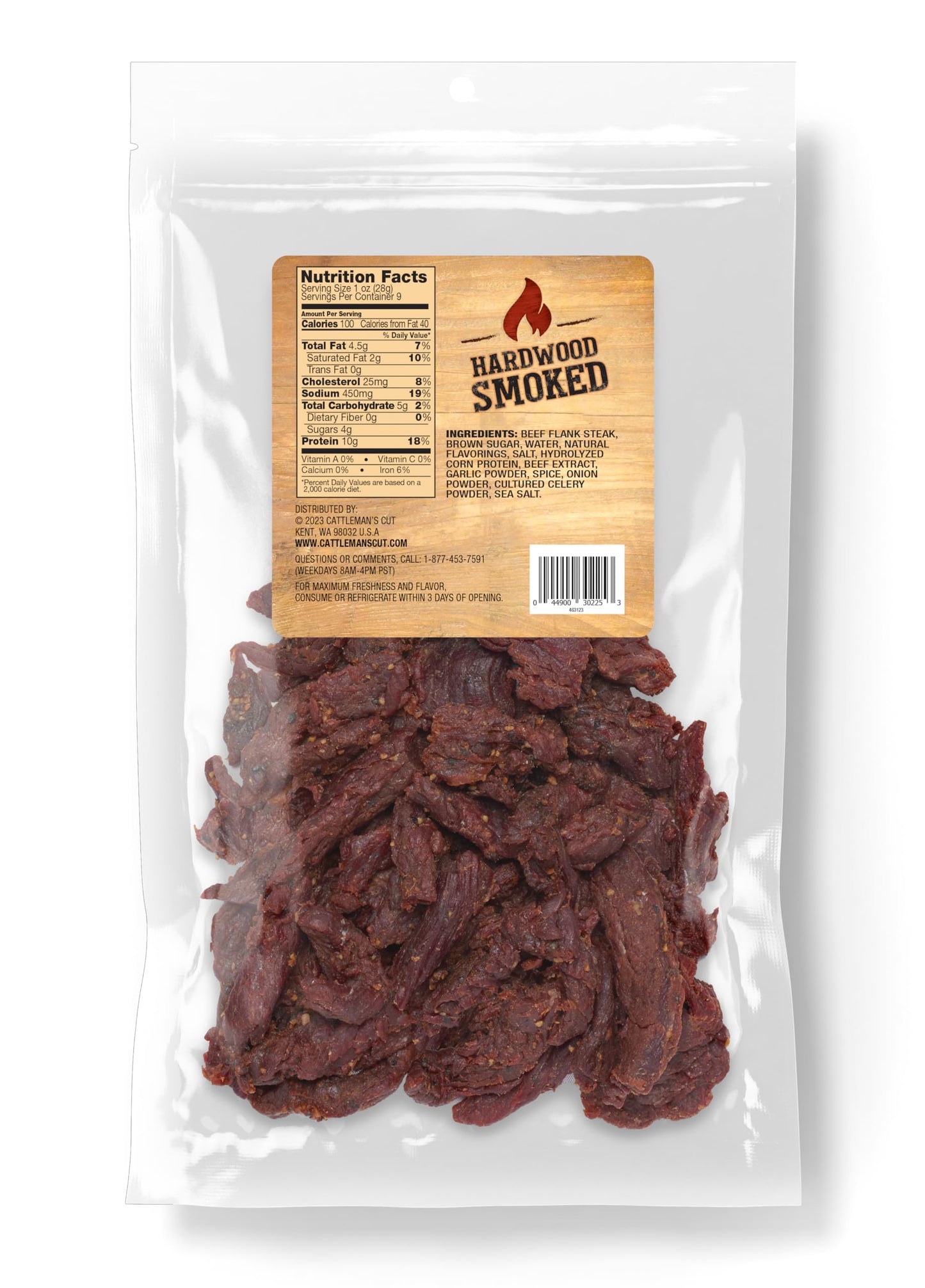 Cattleman'S Cut Texas Style Flank Steak Beef Jerky, 9 Ounce