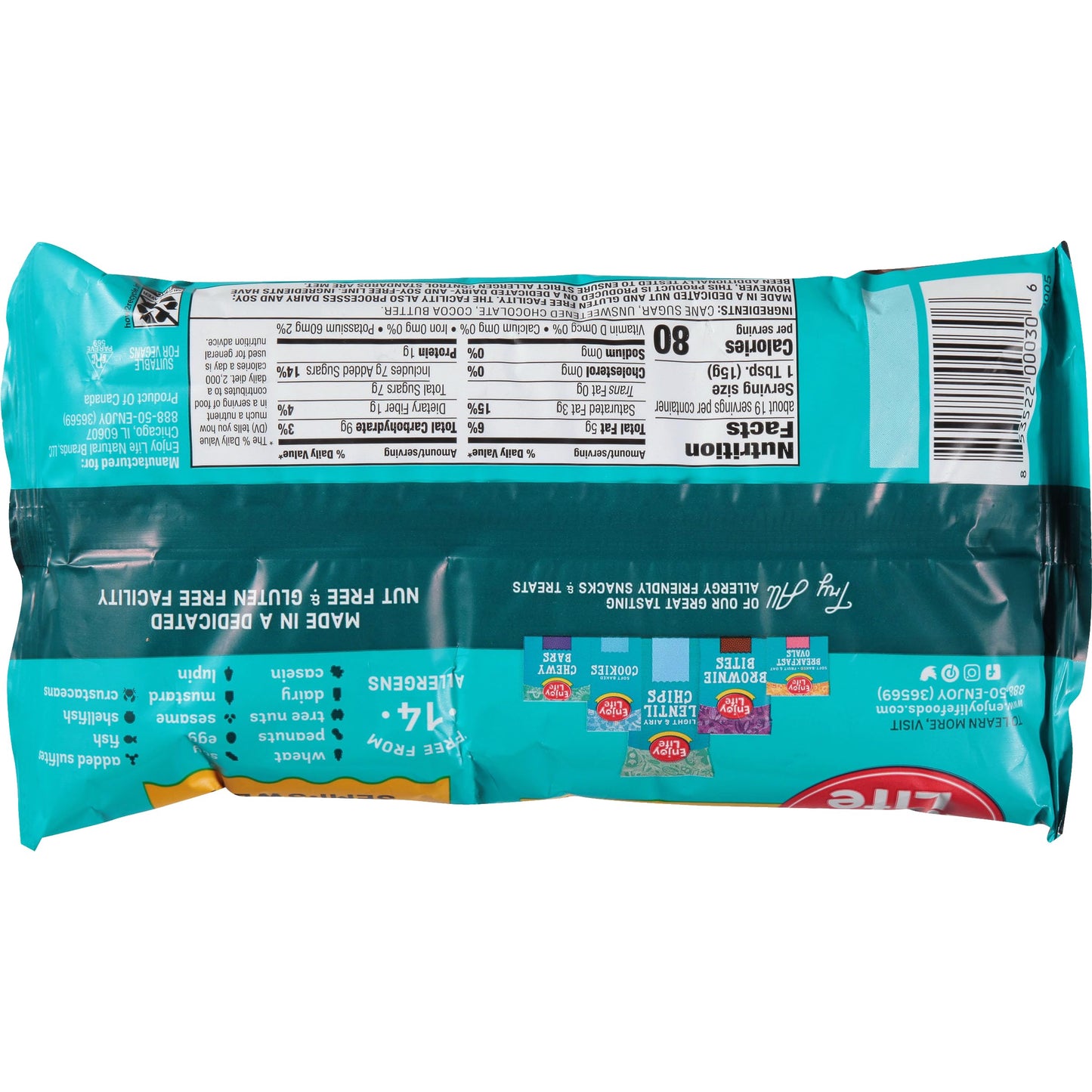 Enjoy Life Semi-Sweet Mini Chocolate Chips, Gluten Free, Vegan, 10 oz (Pack of 12), Non-GMO, Dairy/Soy/Nut Free, Model 853522000306
