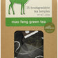 Teapigs Mao Feng Green Tea Bags, 15 Count X 6 Boxes, Clear Pale Green Tea, Fresh Summer Air Taste, Plant Based Tea Bag
