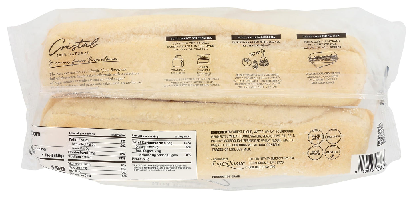 EURO CLASSIC IMPORTS Cristal Sandwich Roll 4 Count, 11.99 OZ