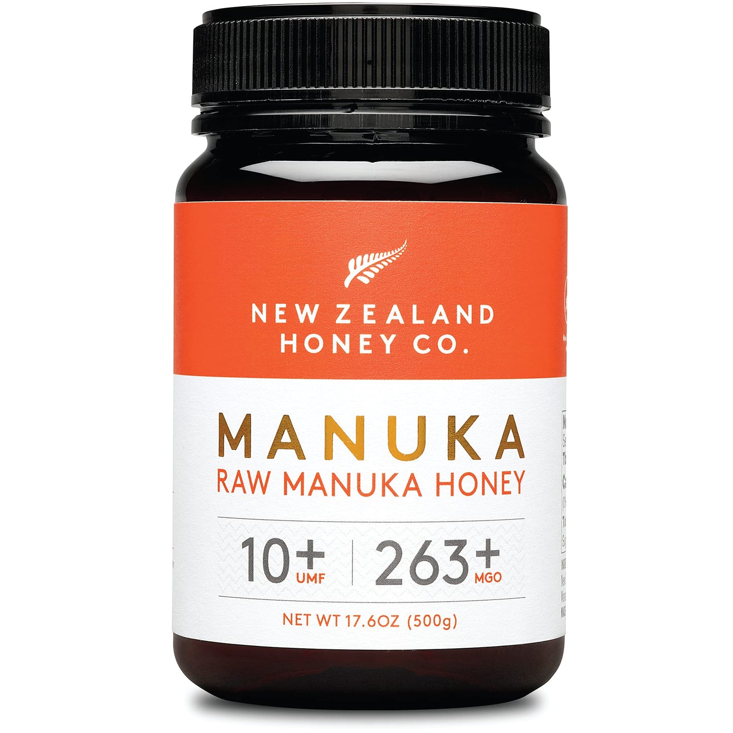 New Zealand Honey Co. Raw Manuka Honey Umf 10+ | Mgo 263+, Umf Certified / 17.6Oz