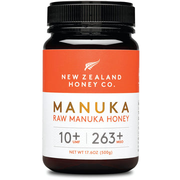 New Zealand Honey Co. Raw Manuka Honey Umf 10+ | Mgo 263+, Umf Certified / 17.6Oz
