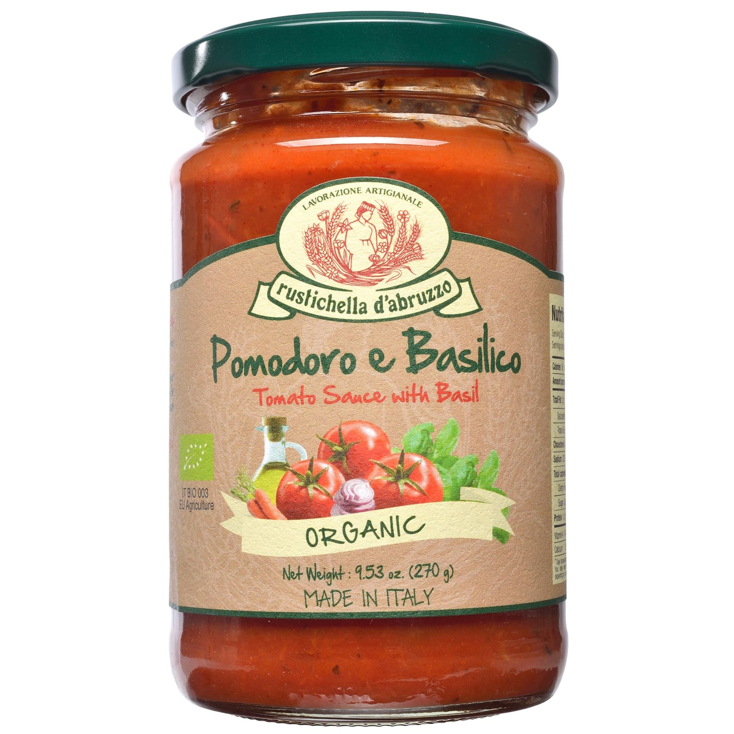 RUSTICHELLA Tomato Sauce, 9.53 OZ