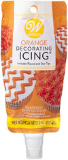 Food Items Icing Pouch W/Tips Orange, Us:One Size