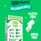 Milliways Spearmint | Plastic Free Gum | Xylitol  Aspartame-Free  Sugar-Free  Plant-Based  Natural Chewing Gum | 120 Pieces Total (12 Packs of 10 Pieces)