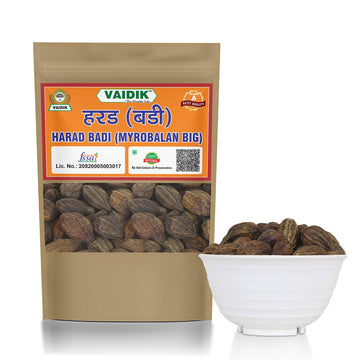 Vaidik Organic & Natural Whole/Raw Harad Badi | Haritaki - (100 Grams)