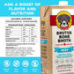 Brutus Bone Broth - All Natural Dog Bone Broth with Chondroitin & Turmeric - 64 Fl Oz