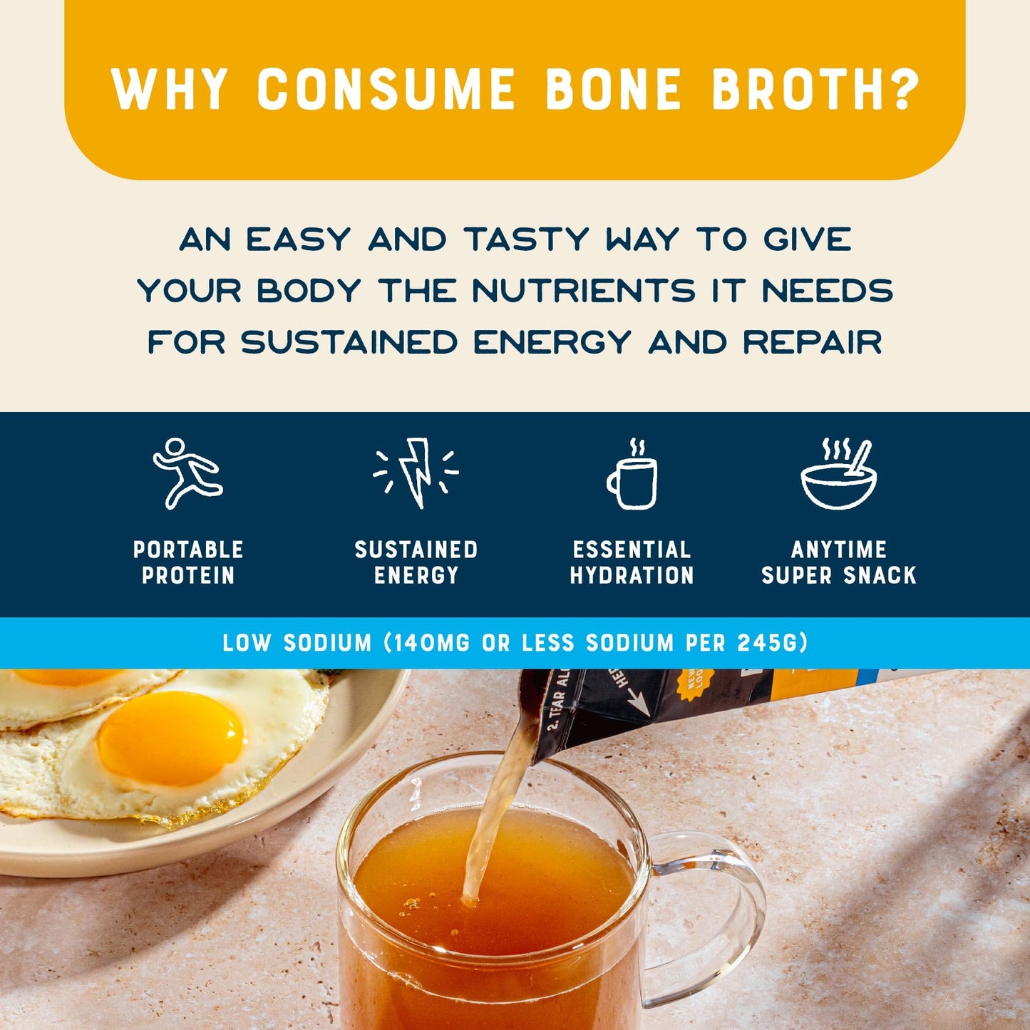 Bare Bones Organic Chicken Bone Broth, Low Sodium, Non-GMO, Gluten & Dairy-Free, 16oz Carton