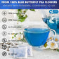 FRESHDRINKUS Butterfly Pea Flower Tea Bags, Caffeine-Free Herbal Tea, 100 Bags, Blue/Purple