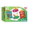 Kelloggs Cheez-It, Pringles & SCOOBY-DOO! Lunch Box Snacks, Variety Pack, 27.05oz Box (30 Count)