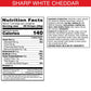Cheez-It Snap d Cheese Cracker Chips, Thin Crisps, Extra Crunchy, Sharp White Cheddar (6 Bags)