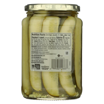 365 by Whole Foods Market, Organic Kosher Dill Pickle Spears, 24 Fl Oz