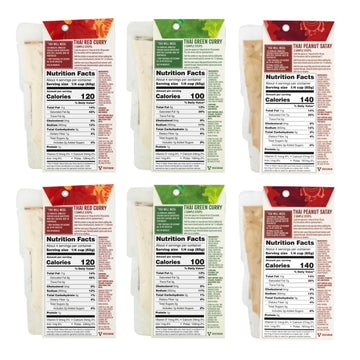 Spice Tailor 3 Simple Steps Restaurant Quality Meals In Minutes Kits Ready In 10 Minutes (6 Pack, Thai Curry Variety)