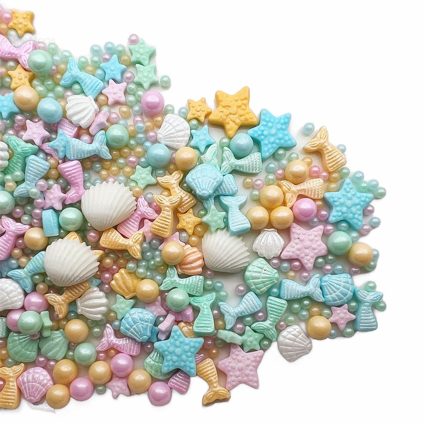 Se Si&Moos Mermaid Cake Topper Mermaid Cake Decorations Mermaid Sprinkles Mermaid Sprinkles For Cupcakes Beach Cake Decoration M