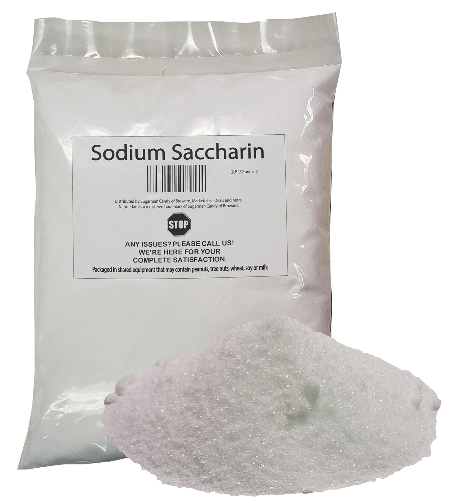 Sodium Saccharin 2 Pounds-A Sugar Substitute & Artificial Sweetener-Used as Ingredient in Foods