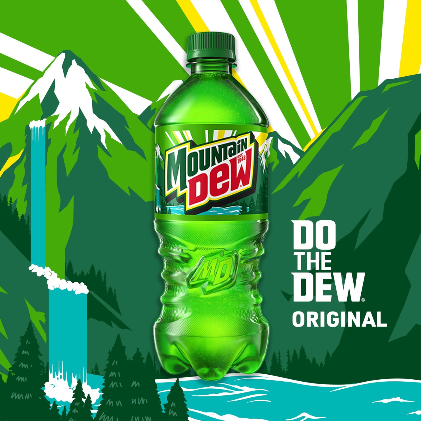 Mountain Dew, 12 Fl Oz Bottles, 8 Pack