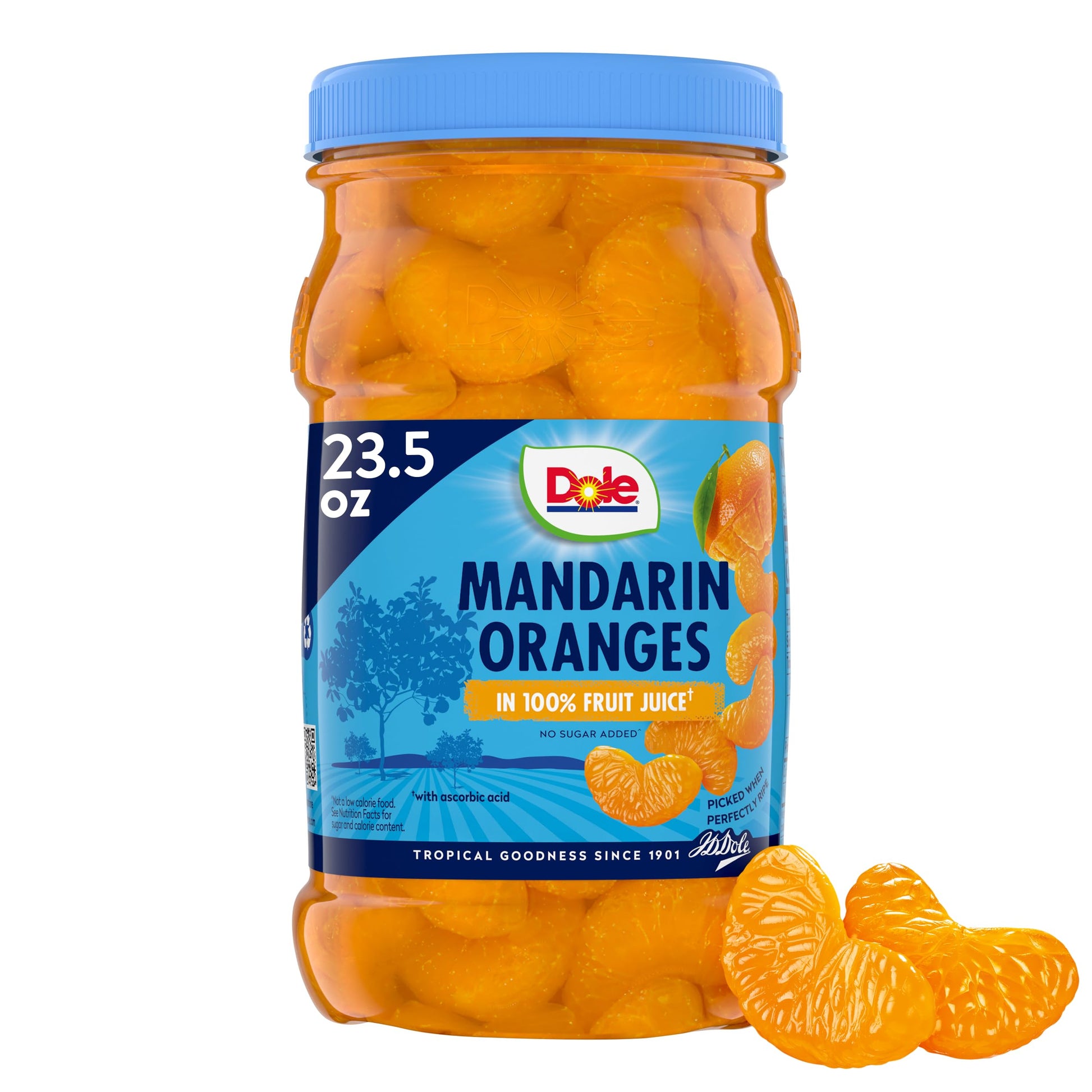 Dole Mandarin Oranges In 100% Fruit Juice  23.5 Oz Resealable Jar