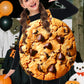 AOBUTE Girls Halloween Cookie Costume 3D Printed Set, Medium, Cookie Color, 8-10 Years, Fancy Dessert Role Play Outfit