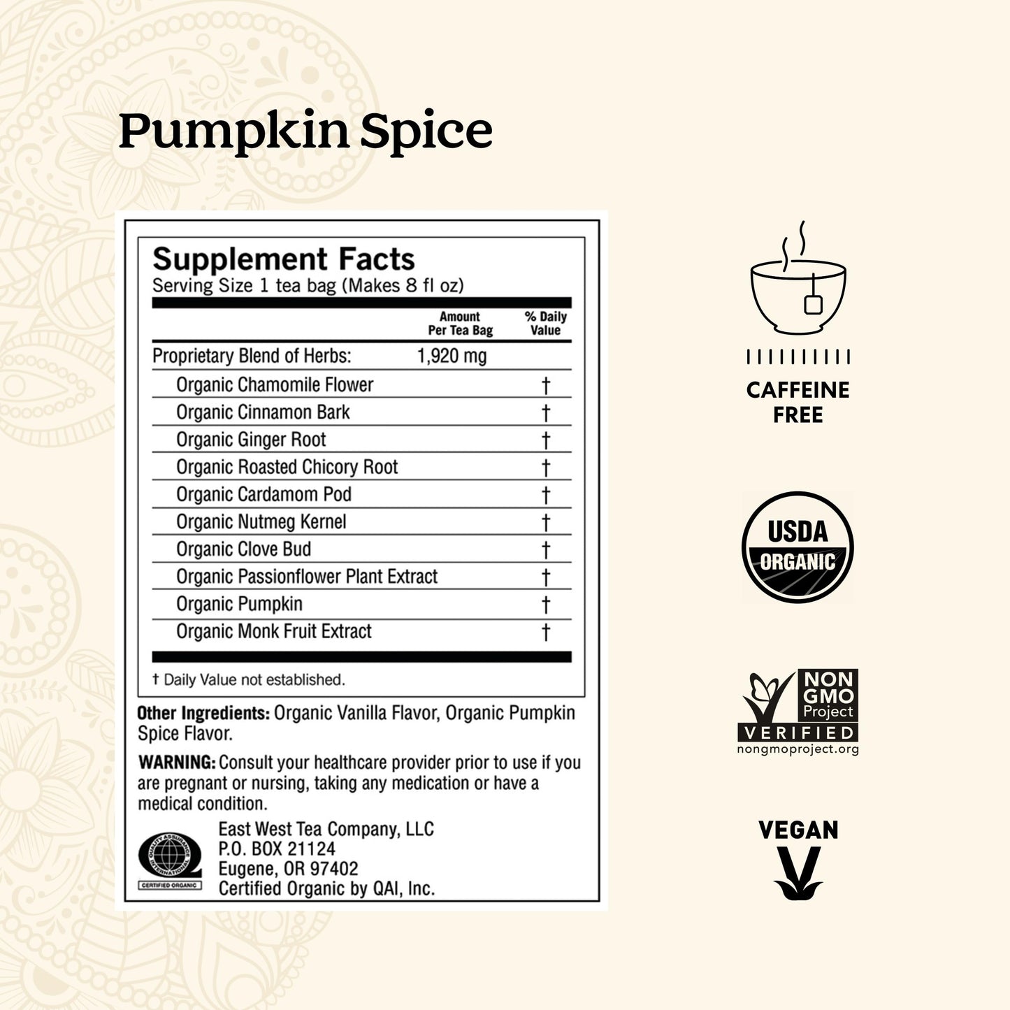 Yogi Tea Pumpkin Spice Tea - 16 Tea Bags Per Pack (4 Packs) - Limited Edition Organic Pumpkin Spice Tea Bags - Perfect For The H