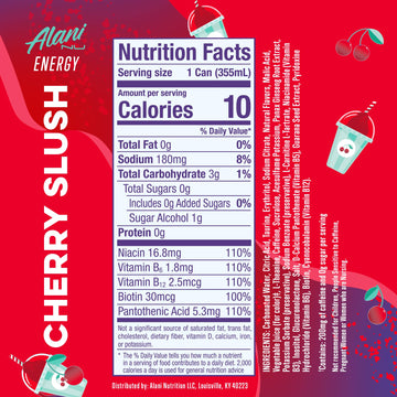 Alani Nu Sugar Free Energy Drinks, 200mg Caffeine, Biotin & B Vitamins, 12 Fl Oz Cans, 24 Pack